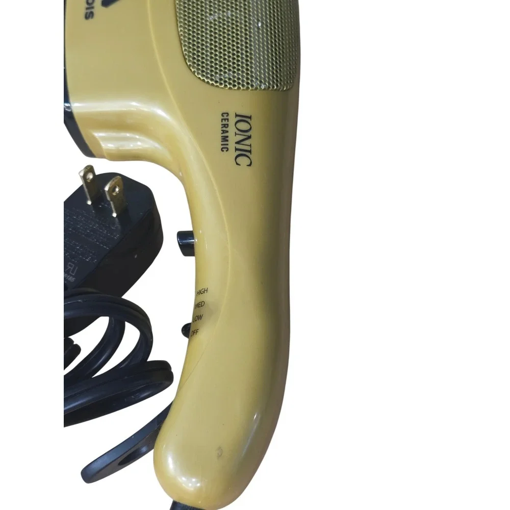 Andis Ionic Ceramic Hair Dryer Dual Voltage Gold with Brush Attachment - Picture 2 of 9